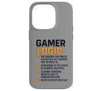 Funny Video Games Gamers Gaming Gamer Logic Carcasa para iPhone 14 Pro