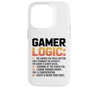 Funny Video Games Gamers Gaming Gamer Logic Carcasa para iPhone 14 Pro