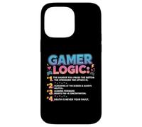 Funny Video Games Gamers Gaming Gamer Logic Carcasa para iPhone 14 Pro MAX