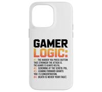Funny Video Games Gamers Gaming Gamer Logic Carcasa para iPhone 14 Pro MAX