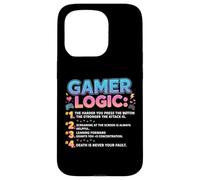Funny Video Games Gamers Gaming Gamer Logic Carcasa para iPhone 15 Pro