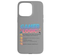 Funny Video Games Gamers Gaming Gamer Logic Carcasa para iPhone 15 Pro MAX