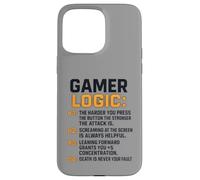 Funny Video Games Gamers Gaming Gamer Logic Carcasa para iPhone 15 Pro MAX