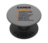 Funny Video Games Gamers Gaming Gamer Logic PopSockets PopGrip Adhesivo