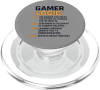 Funny Video Games Gamers Gaming Gamer Logic PopSockets PopGrip para MagSafe