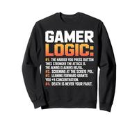 Funny Video Games Gamers Gaming Gamer Logic Sudadera