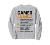 Funny Video Games Gamers Gaming Gamer Logic Sudadera