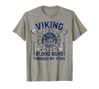 Funny Viking Blood Runs Through My Veins Vikings Norse Camiseta