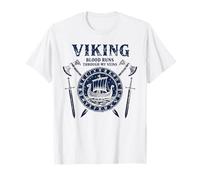 Funny Viking Blood Runs Through My Veins Vikings Norse Camiseta