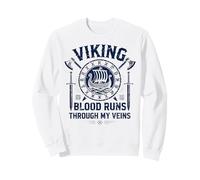 Funny Viking Blood Runs Through My Veins Vikings Norse Sudadera