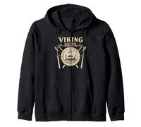 Funny Viking Blood Runs Through My Veins Vikings Norse Sudadera con Capucha