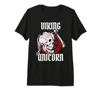 Funny Viking Unicorn Hacha Skull Norse Mythology Odin Dad Men Camiseta Premium