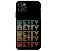Funny Vintage 70s Repeated Text Design First Name Betty Carcasa para iPhone 11 Pro MAX