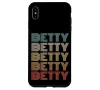 Funny Vintage 70s Repeated Text Design First Name Betty Carcasa para iPhone XS MAX