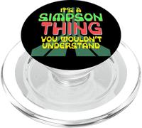 Funny Vintage 80s/90s Computer Game Simpson Family Name PopSockets PopGrip para MagSafe