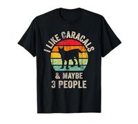 Funny Vintage Caracals Felidae me gusta Caracals tal vez 3 pe Camiseta