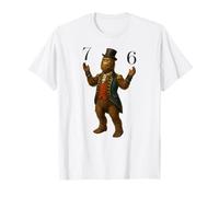Funny Vintage Patriotic Sasquatch American 4 de Julio 6 7 Camiseta
