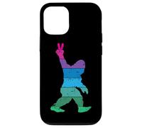 Funny Vintage Sasquatch Bigfoot Señal de Paz Yeti Carcasa para iPhone 12/12 Pro