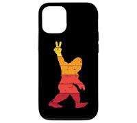 Funny Vintage Sasquatch Bigfoot Señal de Paz Yeti Carcasa para iPhone 12/12 Pro