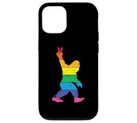 Funny Vintage Sasquatch Bigfoot Señal de Paz Yeti Carcasa para iPhone 12/12 Pro
