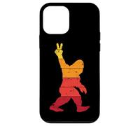 Funny Vintage Sasquatch Bigfoot Señal de Paz Yeti Carcasa para iPhone 12 Mini