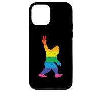 Funny Vintage Sasquatch Bigfoot Señal de Paz Yeti Carcasa para iPhone 12 Mini