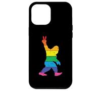 Funny Vintage Sasquatch Bigfoot Señal de Paz Yeti Carcasa para iPhone 12 Pro MAX