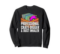 Funny Vinyl Record Collector Crate Digger Dust Inhaler Sudadera