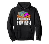 Funny Vinyl Record Collector Crate Digger Dust Inhaler Sudadera con Capucha