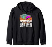 Funny Vinyl Record Collector Crate Digger Dust Inhaler Sudadera con Capucha