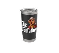 Funny Vizsla Dog Dad Design - The Dogfather Vaso térmico de acero inoxidable de doble pared