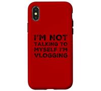Funny Vlogger Suscribirse Vlog Humor Influencer Vloggers Compartir Carcasa para iPhone X/XS