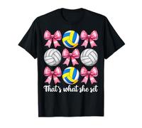 Funny Voleibol Chica Mamá Día de la Madre Eso es lo que ella establ Camiseta