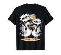 Funny Volleyball Seagulls Beach Game Bird Playing Volleyball Camiseta