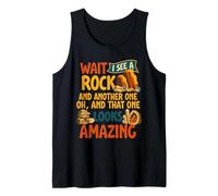 Funny Wait I See A Rock Geologist Rockhound Camiseta sin Mangas
