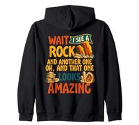 Funny Wait I See A Rock Geologist Rockhound Sudadera con Capucha