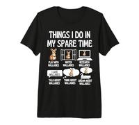 Funny Wallabies Lover Things I Do In My Free Time Wallaby Camiseta Premium