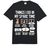 Funny Wallabies Lover Things I Do In My Free Time Wallaby Comfort Colors Adult Heavyweight T-Shirt