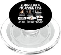 Funny Wallabies Lover Things I Do In My Free Time Wallaby PopSockets PopGrip para MagSafe