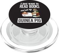 Funny Want To Read Books and Pet Guinea Pig Lover PopSockets PopGrip para MagSafe