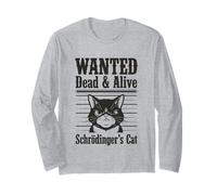 Funny Wanted Dead and Alive Gato de Schrödinger Manga Larga