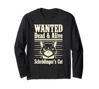 Funny Wanted Dead and Alive Gato de Schrödinger Manga Larga