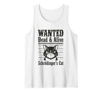 Funny Wanted Dead and Alive Schrödinger's Cat Schrodinger Camiseta sin Mangas