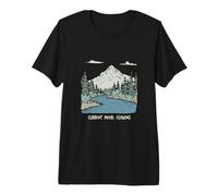 Funny Water River Pun Estado de ánimo Actual: fluyendo Camiseta Premium