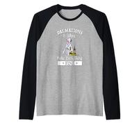 Funny Watercolor Dalmations & Wine Everything Fine Lover Camiseta Manga Raglan