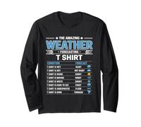 Funny Weather Forecast Gift for Meteorologists Manga Larga