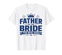 Funny Wedding Family Father of The Bride The Real Boss Camiseta