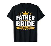 Funny Wedding Family Father of The Bride The Real Boss Camiseta