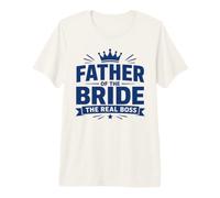 Funny Wedding Family Father of The Bride The Real Boss Camiseta Premium