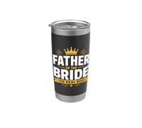 Funny Wedding Family Father Of The Bride The Real Boss Vaso térmico de acero inoxidable de doble pared